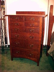 Harvey Ellis style 9-drawer highboy